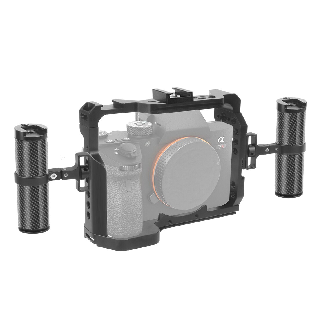 CNC A73 A9 Camera Cage Rig w Top Handle Grip Tripod Mount for Sony A7RIII A7III A7MIII Cooling Bracket a7iii a7r3 a7m3 Extension