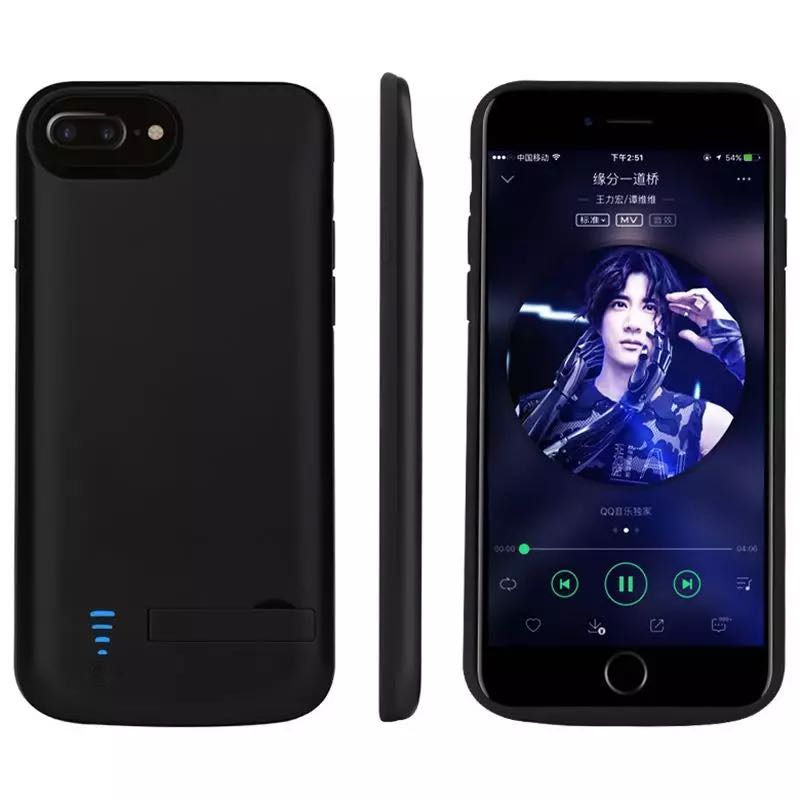 Powerbank 5500 mah voor iphone 6 6s 7 8 se2020 achterkant hoesje voor iphone 6 6s 7 8 plus draagbare oplader voor de achterkant