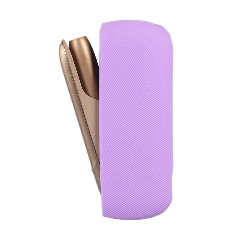 Silicone Side Cover Pouch for -IQOS 3.0 Outer Case for -IQOS 3 -Duo Protective Case Accessories: Light purple