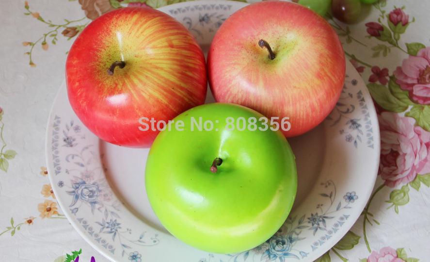 20 stuks 8cm/3.15 " kunstmatige appels, fruit, groenten, simulatie-appels, model, rekwisieten, decoraties, bruiloftsshootbenodigdheden