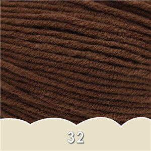 1 bal x 50g DK Baby Wol Garen 4ply Gekamd melk katoen hand breien Haak Garen: 32