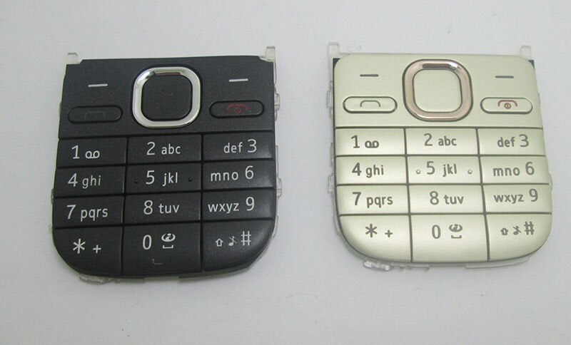 Tastatur Tastatur Tasten für Nokia C2-01 C2 01 Gold Schwarz Ersatz Reparatur