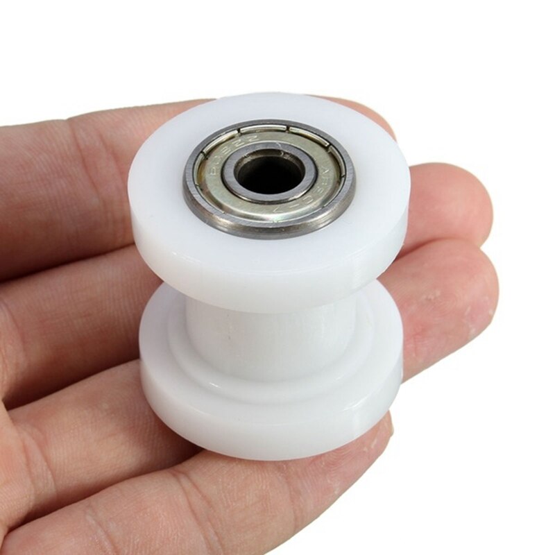 3X Off-Road Motorcycle Retrofit Chain Guide Sprocket Chain Tensioner Rolling Wheel for the XR CRF KLX110 (White)