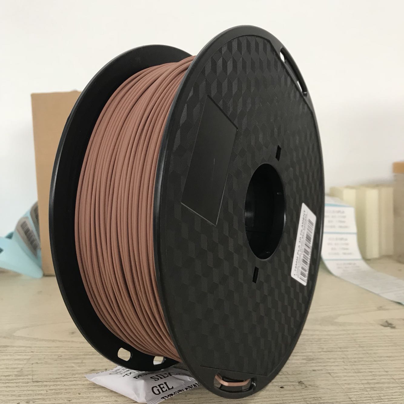 Filamento de madera para impresora 3D, 1,75mm, efecto de madera, Material de impresión 3D de plástico de , Material consumible