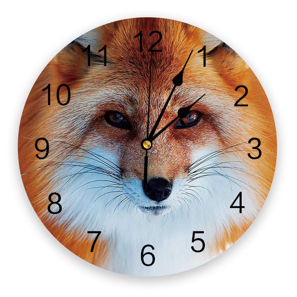 Ratons laveurs beaux ratons laveurs animaux PVC horloge murale salon chambre mur horloge numérique maison Decore horloge murale moderne: WXF01426CKAZ1