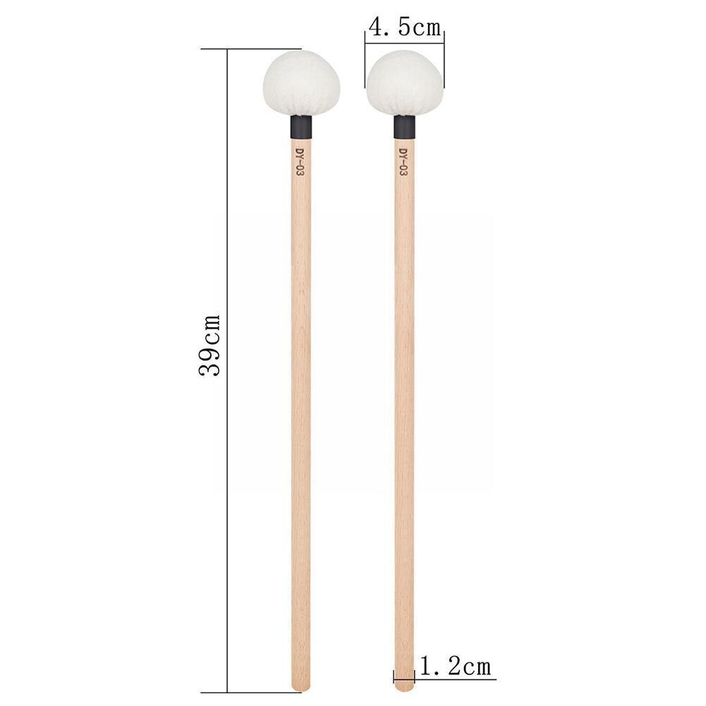 1 para symfonia Timpani młotki perkusja bęben kije uchwyt miękki klon poczuł z instrument drewno I4x4