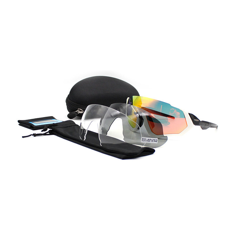 Sport Polarisierte Sutro Radfahren Brille Radfahren Brille Männer Frauen bike Gläser UV400 Radfahren sonnenbrille 3 Objektiv: WhiteblacklenRedFJ