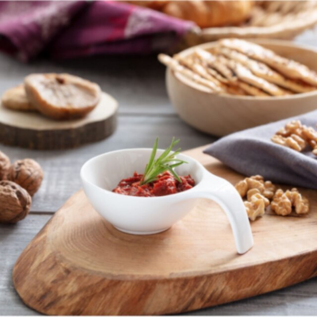 Porcelain Jam Plate Special Sauce Snack Serving Bowl 100% Bone Chine Porcelain Breakfast Plate Turkish Made Porcelain: sauce dish