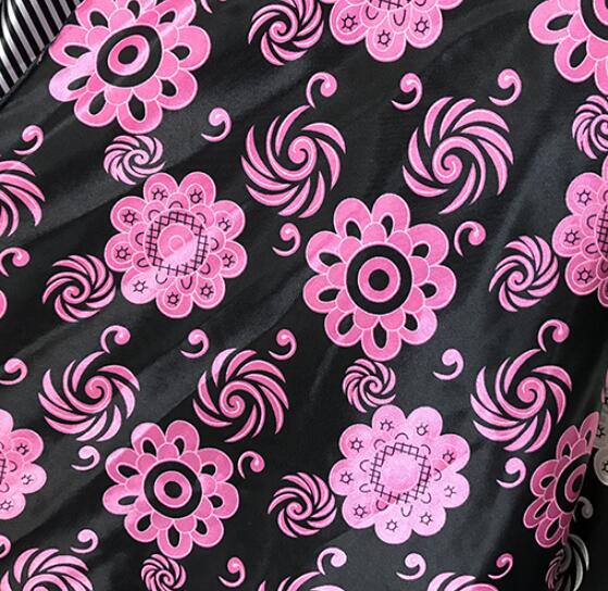 Mjukt satinmaterial diy foder hantverk ombre blank cashew polyester charmeuse tyg retro paisley mönster: 4