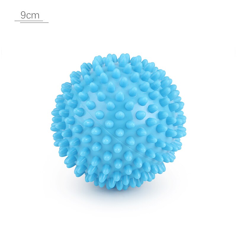 Hård yoga boll fitness massage boll muskel sport verktyg yoga träning träning bollar: Blå 9cm
