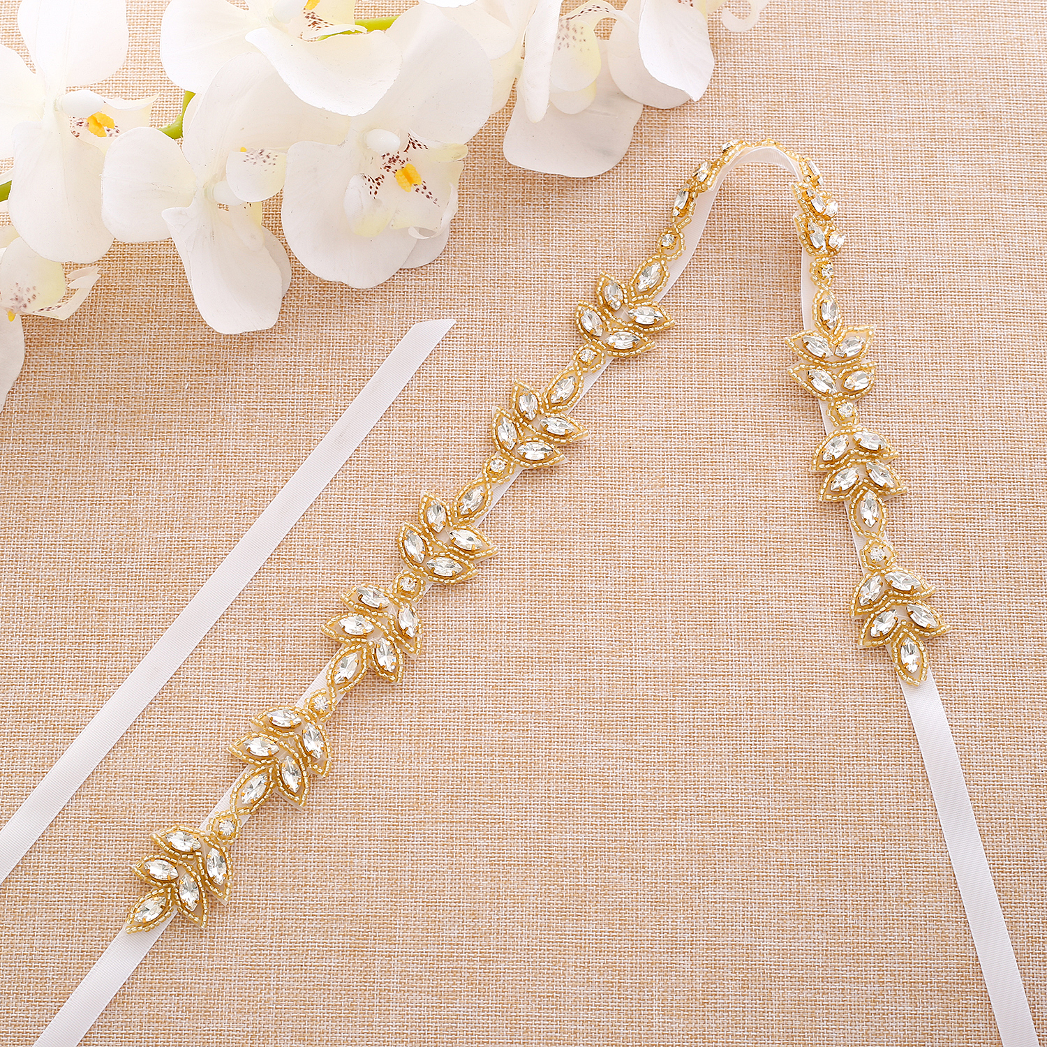 Diamond Crystal Bridal Belt Rhinestones Wedding Belt Sash For Wedding Gown Wedding Decoration Y180G