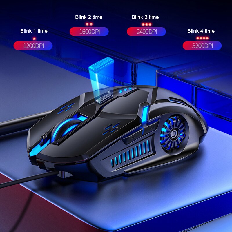 Computer Maus Gamer Ergonomische Spielen Maus USB Verdrahtete Spiel Mause 5500 DPI Stille Mäbenutzen Mit LED-hintergrundbeleuchtung 6 Geschmack Für PC Laptop