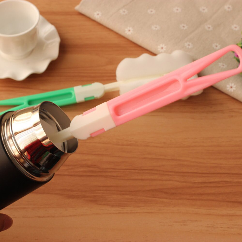 Bébé propre éponge enfant spécial bouteille brosse avec poignée ustensiles de nettoyage brosse verre spécial brosses dropshopper