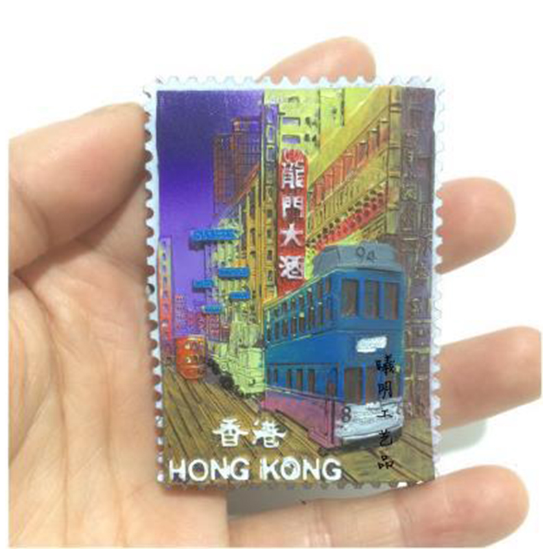 3d Fridge Magnet China Hong Kong World Tourism Fridge Sticker Refrigerator Stickers Decoration Resin Fridge Magnets