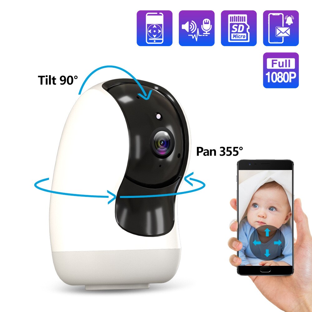 1080P Ip Cam Wifi Mini Webcam Mini Indoor Voor Thuis/Huisdier Bewakingscamera Draadloze Met Babyfoon & cloud Kamera Wifi Camera