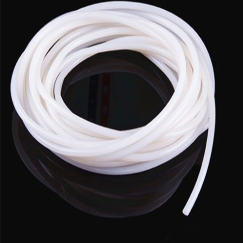 Silicone Rubber Sealed Strip Solid Round Gasket Flexible Waterproof Bars White