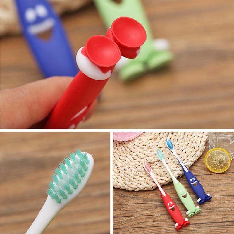 Toothbrushes 3pcs/Set Ultra Soft Bristles Toothbrush Kids Children Care Cartoon Smile Antibacterial Toothbrushes Kit
