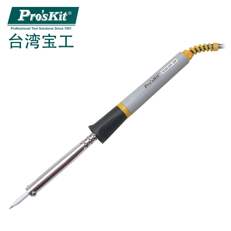 ProsKit-soldador eléctrico 8PK-S120ND-RS-60/40, 220V, 60W/40W, utilizado para hobby, traje, radio y trabajo electrónico