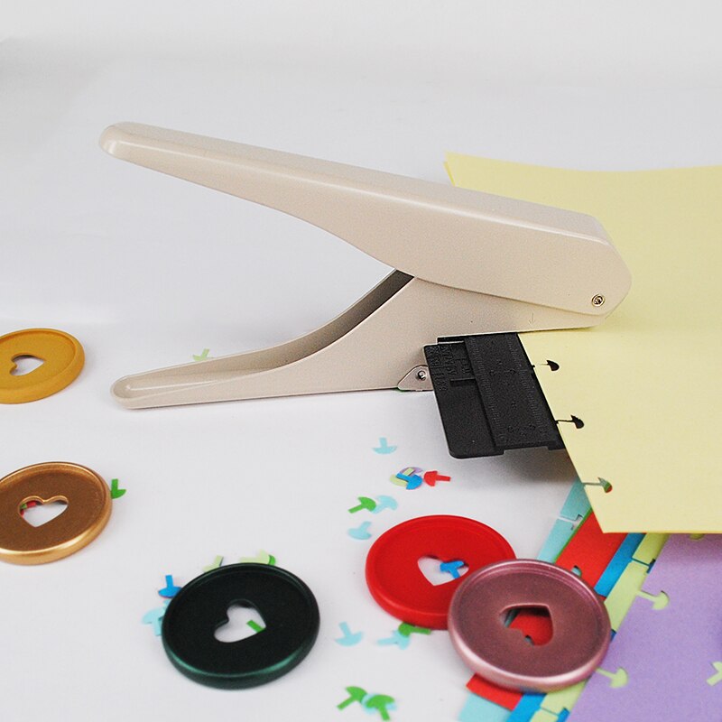 Metal Mushroom Hole Standard Punch T-shape Hole Book Punch Discs Binder Planner Binding Discs DIY Scrapbook Notebook Binder Ring