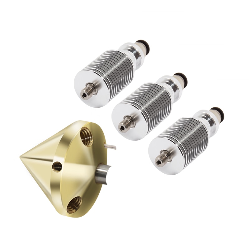 Kee Pang Brass Diamond Extruder Reprap Hotend 3D V6 heatsink 3 IN 1 OUT Multi Nozzle Extruder 3D printer kit for 1.75/0.4mm