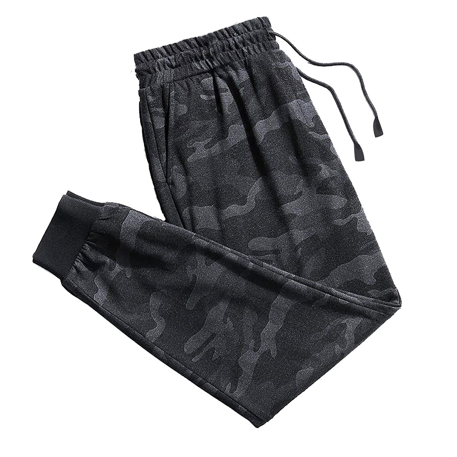 Zomer Casual Broek Mannen Mode Plus Size Losse Afdrukken Sport Lange Joggingbroek Broek Meerdere Zakken Camouflage Broek