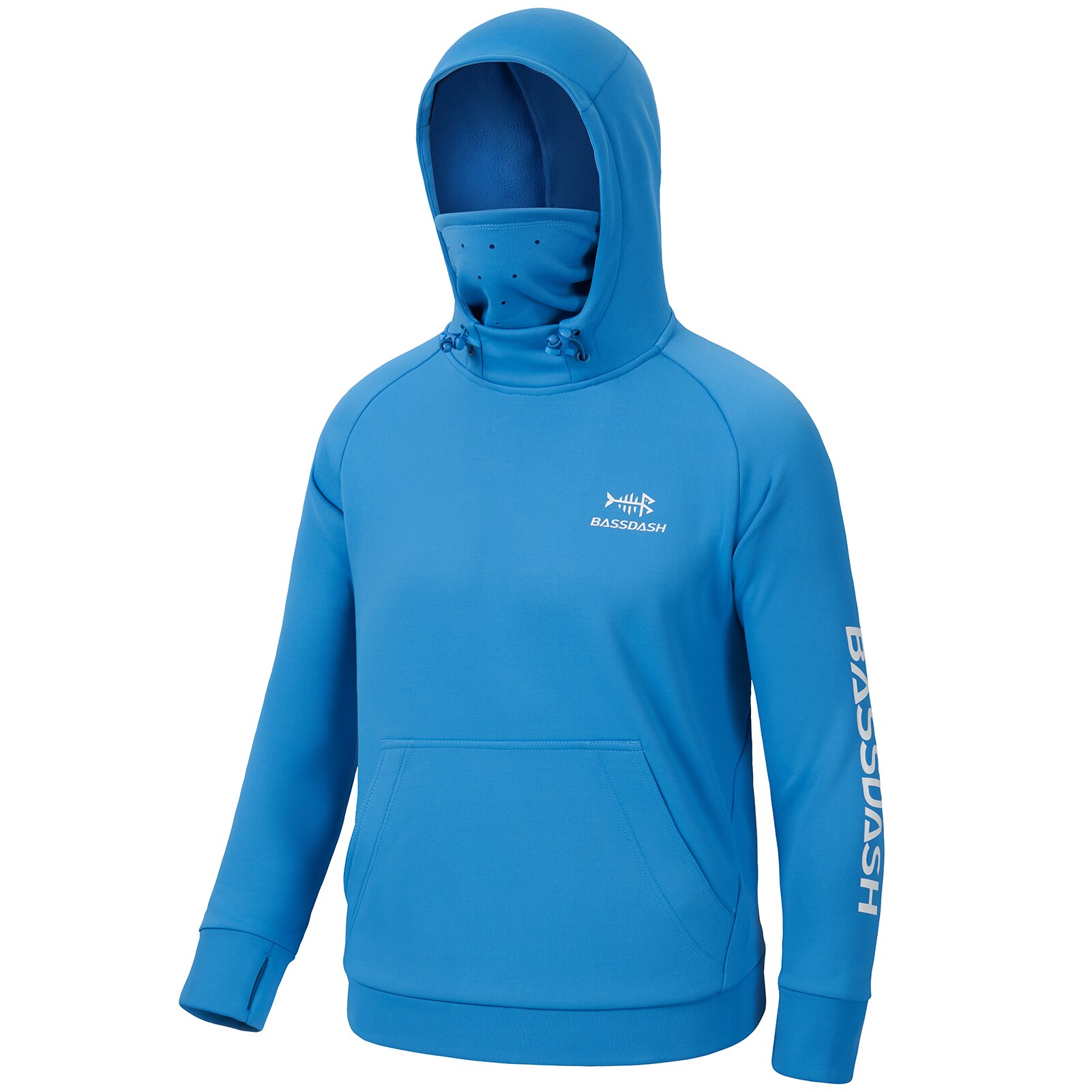 Bassdash Youth Fishing Fleece Hoodie with Mask Water Resistant Kids’ Performance Sweatshirt FS18Y