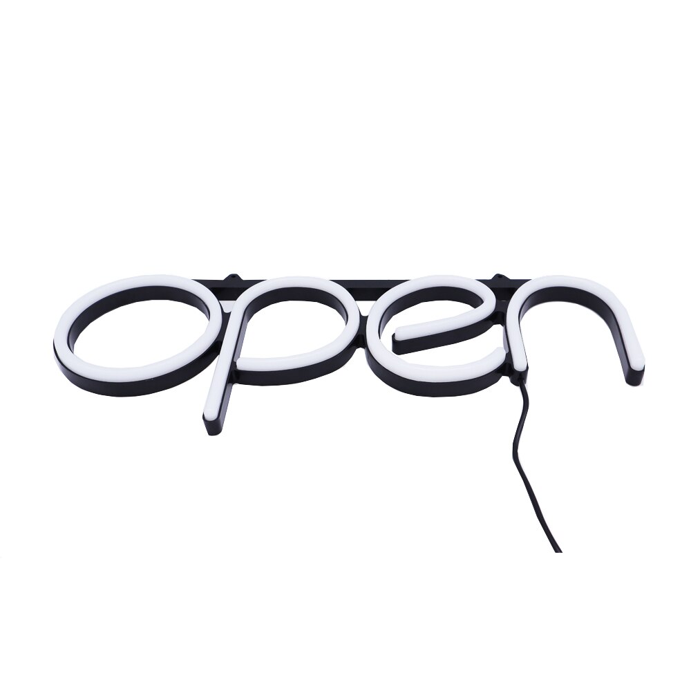 OPEN Business LED Neon Signs Lights Integrative Ultra Bright LED for Store Shop Advertising Lamp light on White