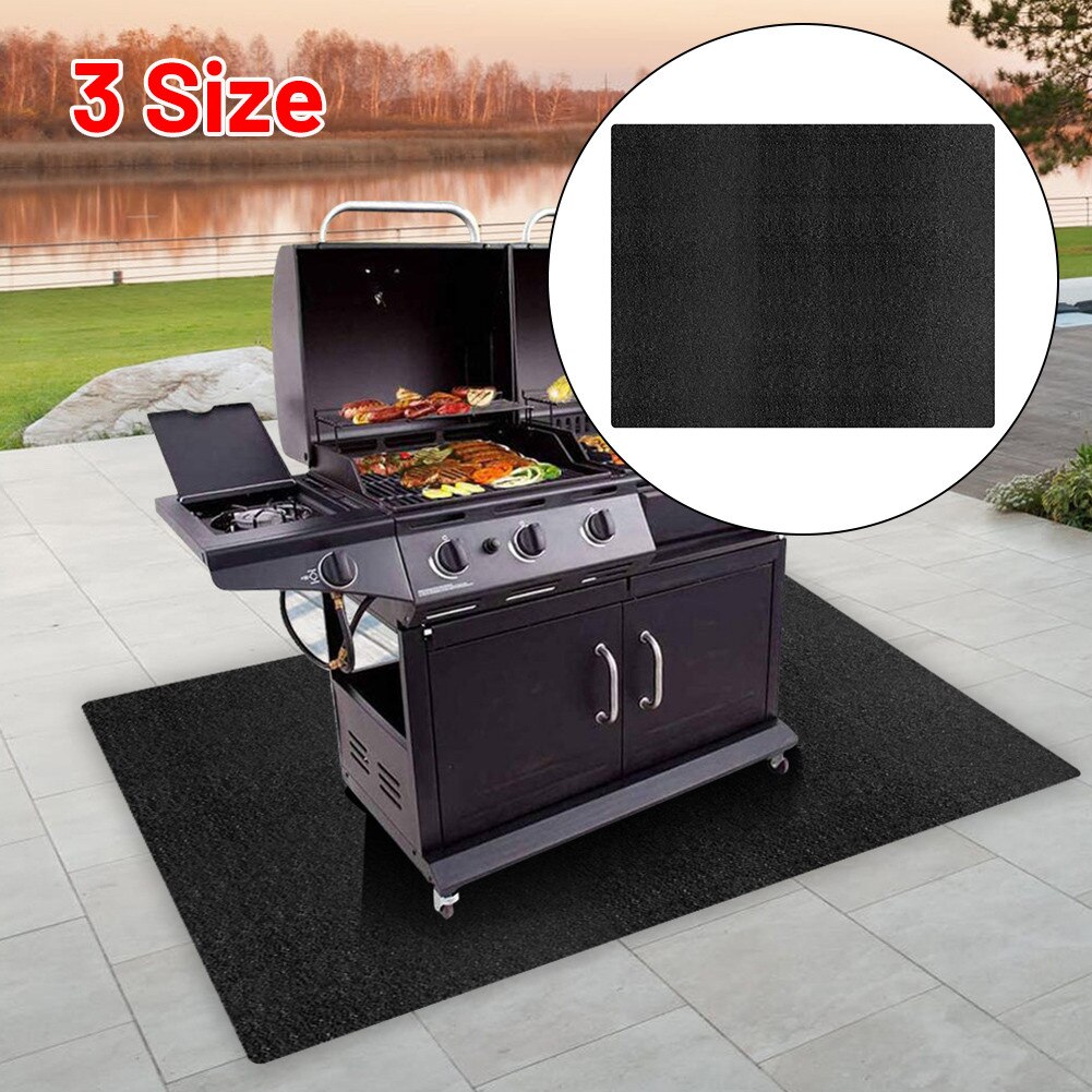 1 Piece Fireproof Fire Mat Floor Lawn Protection BBQ Grill Pad Rug Firepad Cover Floor Rug Camping Home Grill Mat