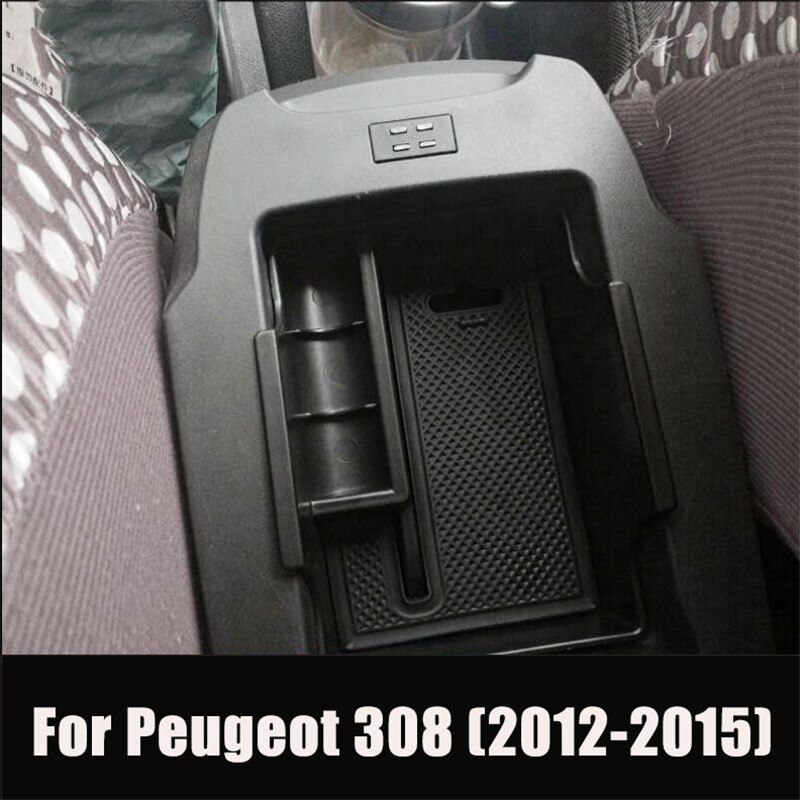 Accoudoir Central de voiture modifié, boîte de rangement, plateau, boîte à gants, palette pour Peugeot 308 408 3008 4008 5008 DS7