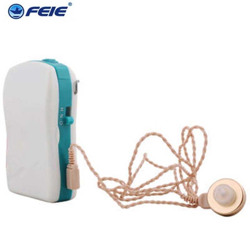 Pocket Hearing Aid Sound Amplifier for Severe Hearing Loss Adjustable Voice Volume Ear Care Hearing Aid Machine S-16P