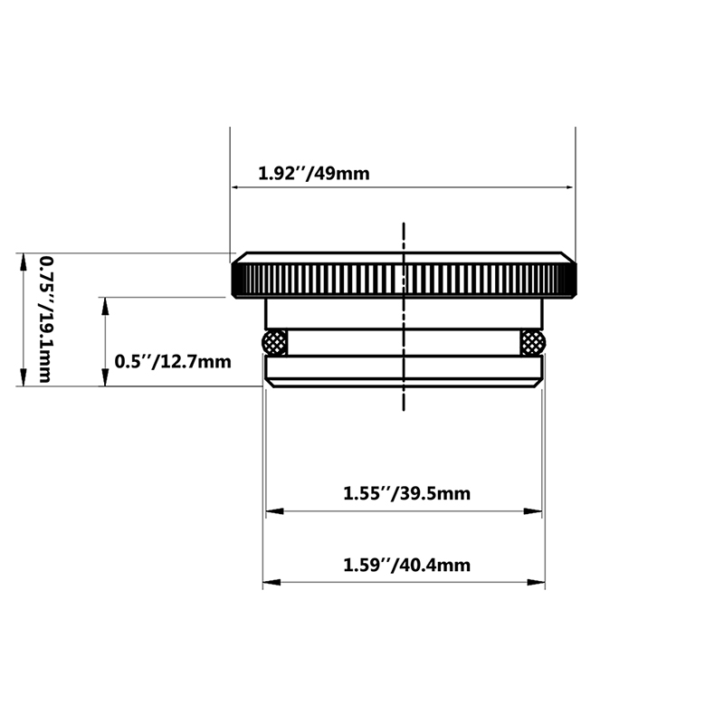 SPEEDWOW Diesel Fuel Cap Magnetic Ram Billet Aluminum Fuel Truck Permanent Cap for Dodge 2 Colors