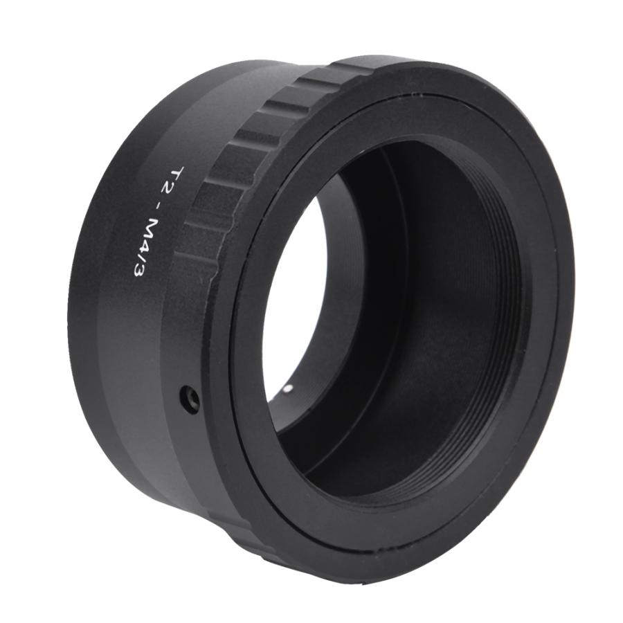 T2-M4/3 Zwarte Aluminium Adapter Ring Voor T2 Mount Telescoop Voor Olympus M4/3 Mount Mirrorless camera Lens Adapter