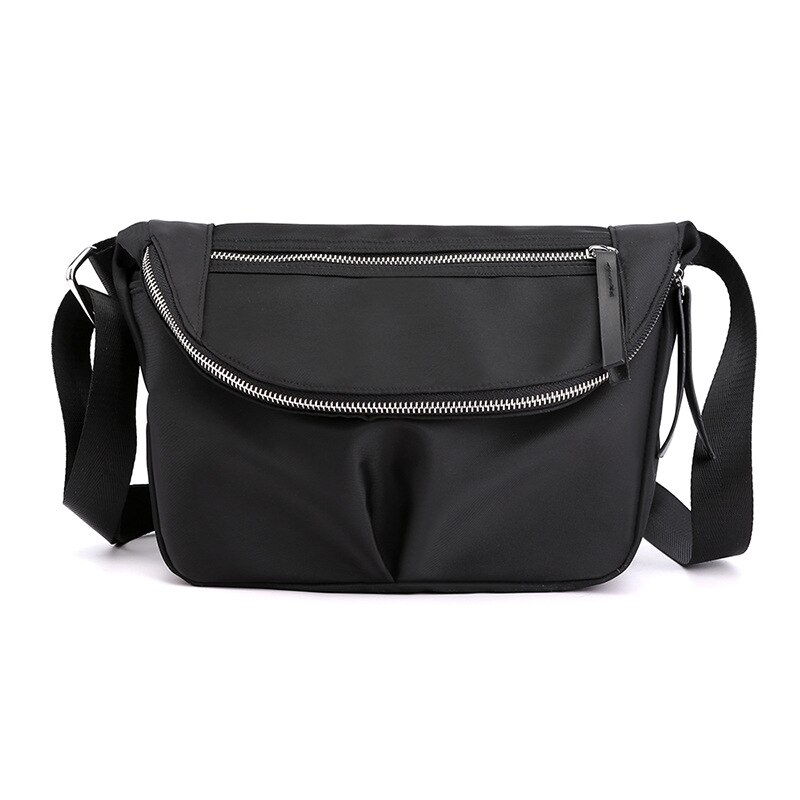 Nylon Schoudertas Herfst/Winter Vrouwen Mode In Zuid-korea Vrouwen Tas Hoge Capaciteit messenger Bag: black