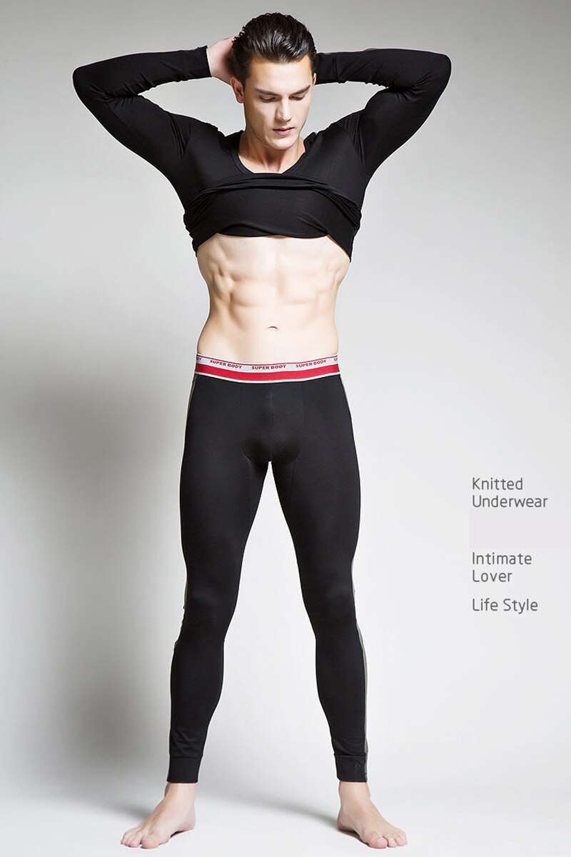 Men Thermal Underwear Long John Winter Thermal Underwear Winter Long John Shirts Men's Thermal Underwear Winter