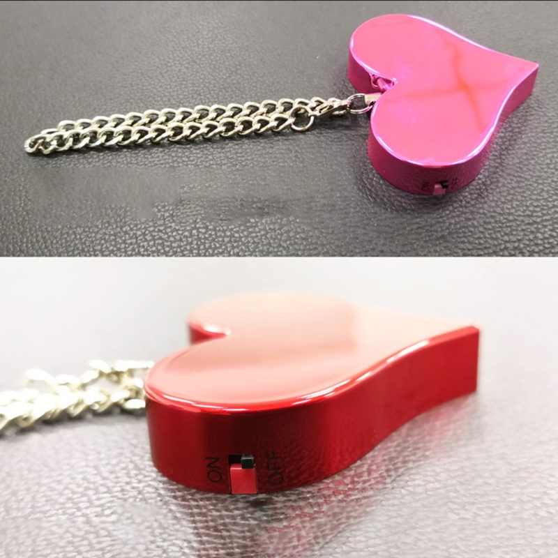 130DB Personal Alarm Attack Alarm Heart Shape Personal Security Alarm Keychain Emergency Self D efense Siren