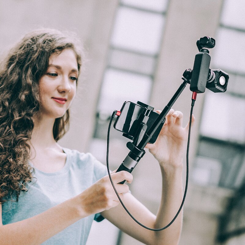 PGYTECH Vlog Phone Pole Plus - Selfie Stick Tripod Mount - Extendable for iPhone Android Smartphones