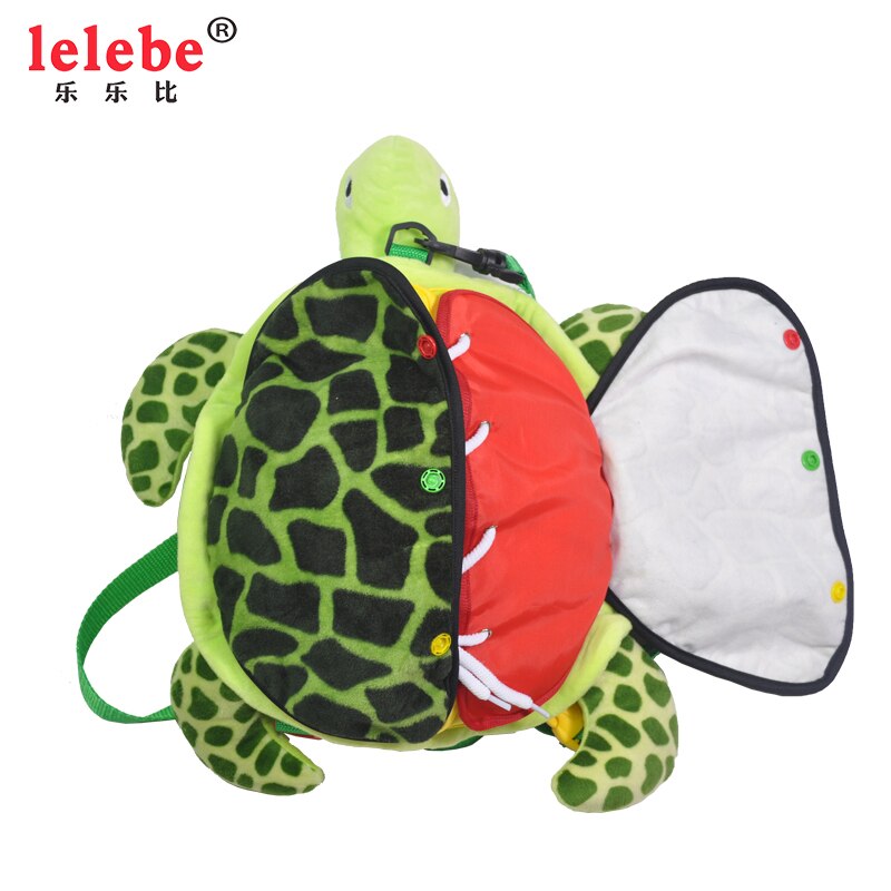 Lelebe made in china Anti-Verloren Schildpad kinderen knapzak met zakken in zak voor best selling baby product