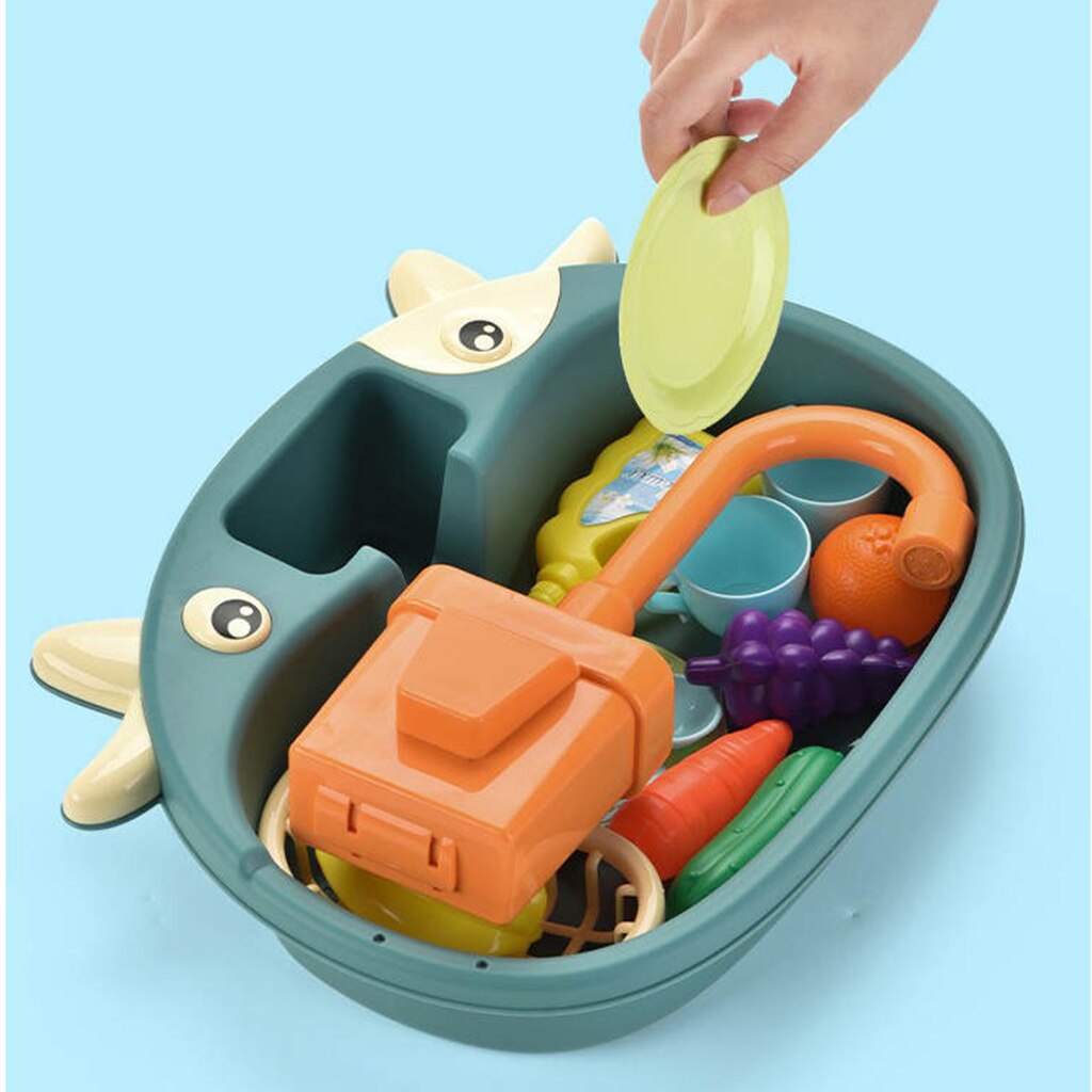 Elektrische Aanrecht Pretend Play Set Met Running Water Rollenspel Speelgoed