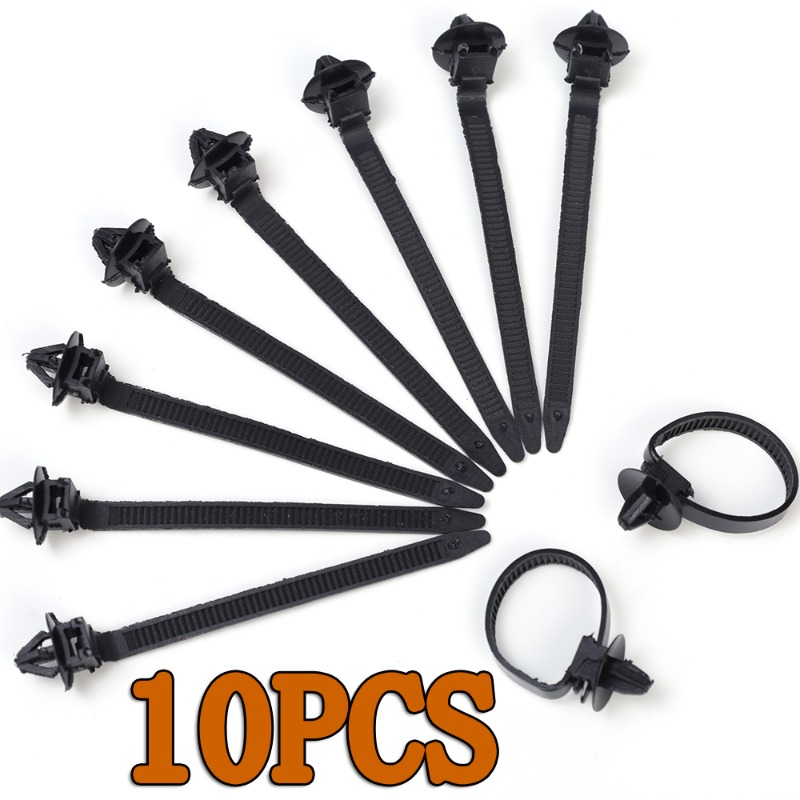 Universele Kabelbinder Auto Bedrading Harnas Bevestiger Manager Auto Route Kabel Klem Vaste Houder Clip Auto Draad Organisatoren: Bruin