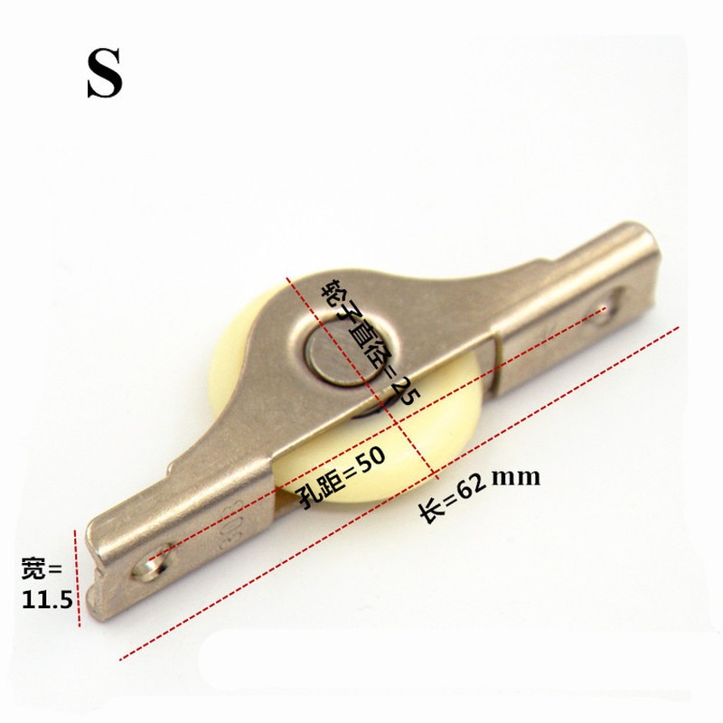 stum hjul skyvedør hjul skap spor bærende nylon trinse garderobe vindu møbler maskinvare tilbehør