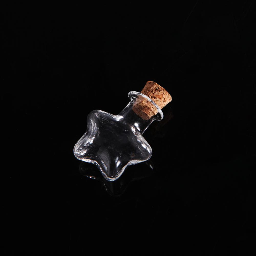 Mini botellas vacías de cristal con mensaje, viales, colgante m15, 12 estilos, 5 uds.: 4