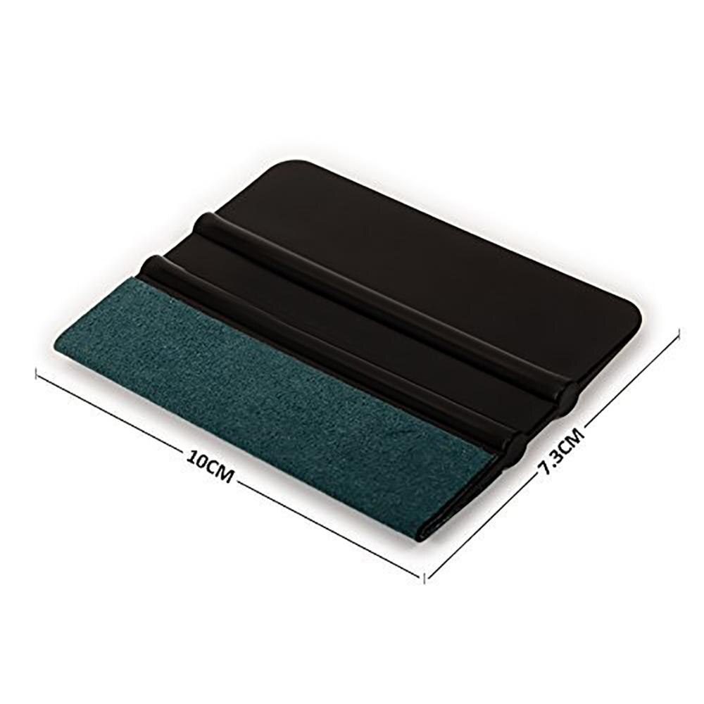 Auto Vinyl Folie Gereedschappen Blauw Schraper Rakel met Vilt Rand Auto Styling Stickers Accessoires: Black