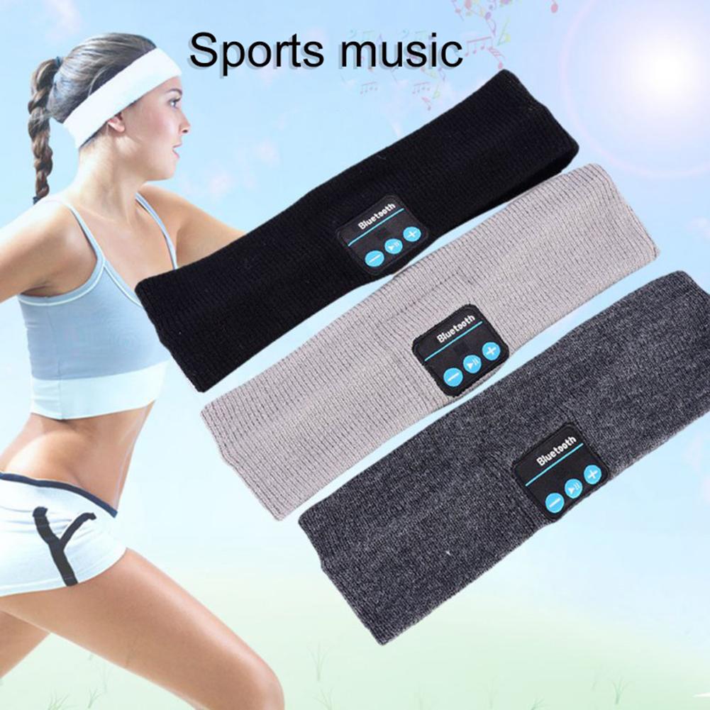 Unisex Wireless Bluetooth Music Phone Power Display Yoga Running Elastic Sport Sweatband Breathable Headband оголовье