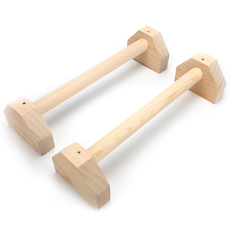 Push-Ups Gymnasium Exercise Training Chest H-Shaped Wooden Calisthenics Handstand Parallel Rod Double Rod: Default Title