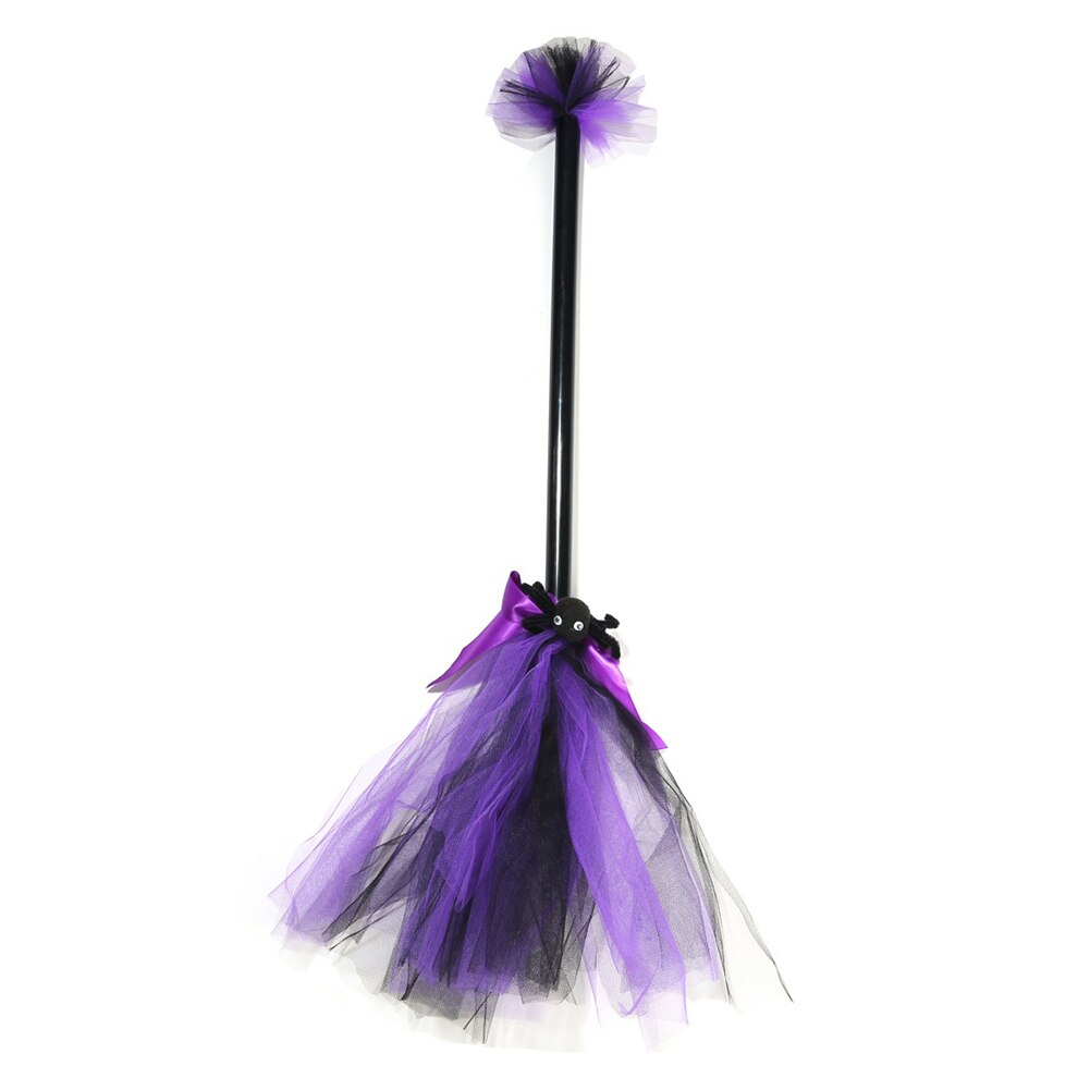 Miracle sorcière balai léger mignon scène accessoires fantaisie enfants adultes accessoire de déguisement assistant habiller Halloween fête mascarade: VIOLET