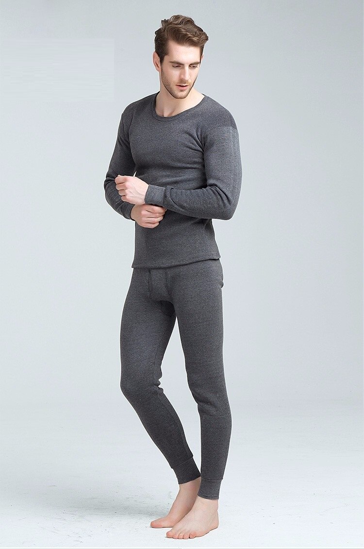 Cotton Undershirts Men Long Johns Thermal Underwear Base Man Underwear Thermo Shirt Men Winter Bottoms Warm Suit Tight Tops