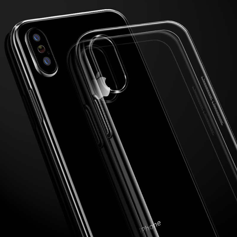 Soft Tpu Case Voor Iphone X Xs Max Ultra Thin Clear Silicone Beschermende Telefoon Cover Stofdicht Caso Full Body capa Coque