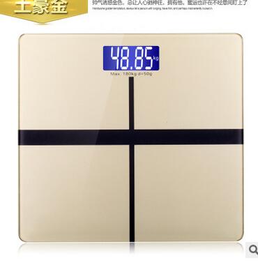 Báscula Personal de precisión para baño, dispositivo electrónico de peso de 180KG, 0,1 KG, Cuerpo Humano: Oro
