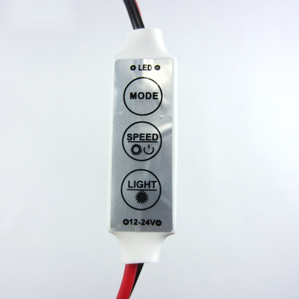 5 Stuks In-Lijn Mini Led Strip Licht Dimmer Controller Aan/Uit Schakelaar Caravan Cam Strip Led Verlichting controller