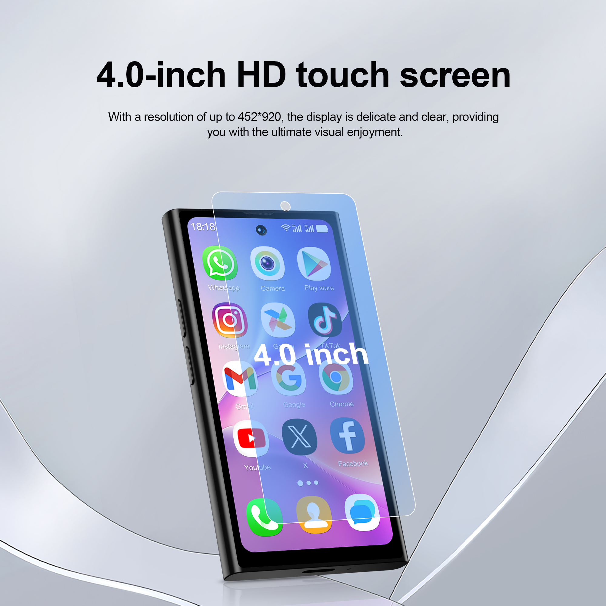 SERVO S27 Mini-Smartphone Android 10.0 WCDMA 3G Mobilfunk Dual SIM 4,0" Display GPS 2000mAh 2+16GB Pocket Smartphones Play Store